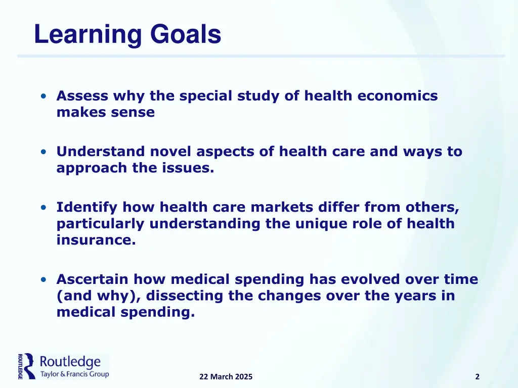 learning goals