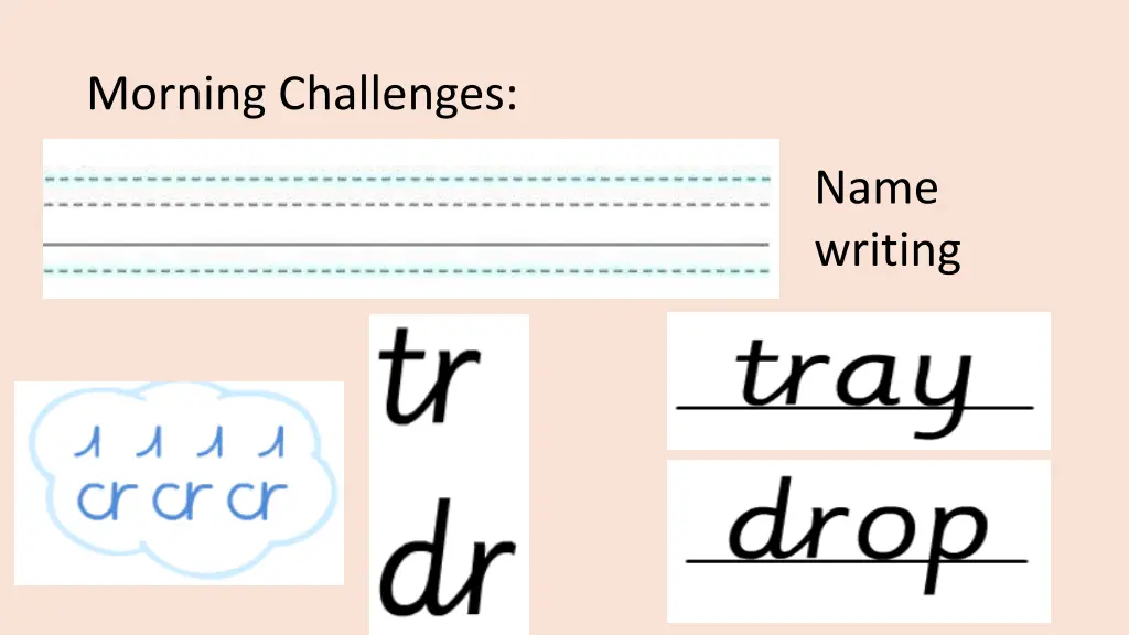 morning challenges