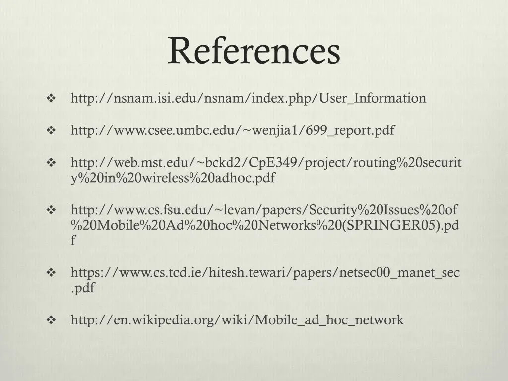 references