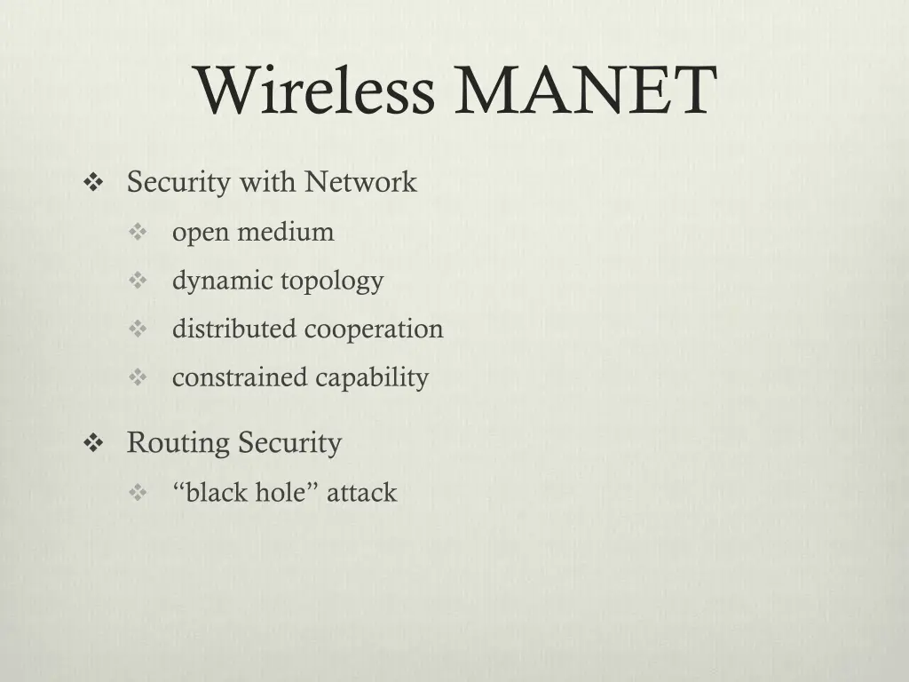 wireless manet