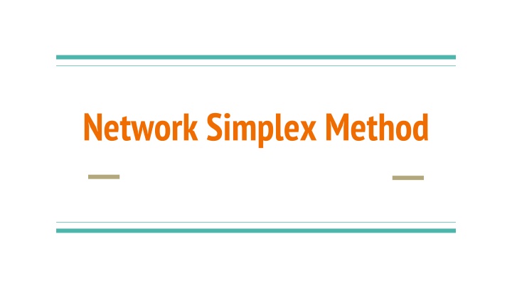 network simplex method