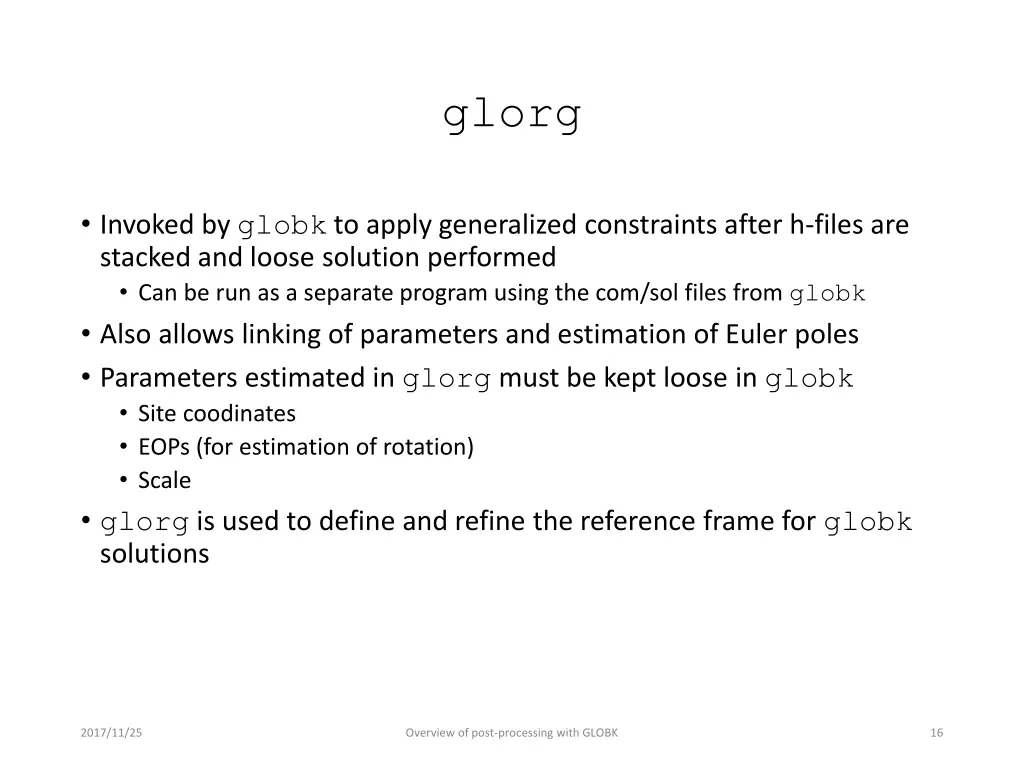 glorg