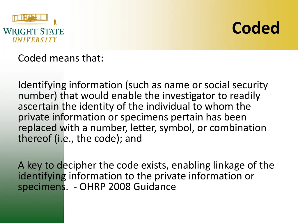 coded