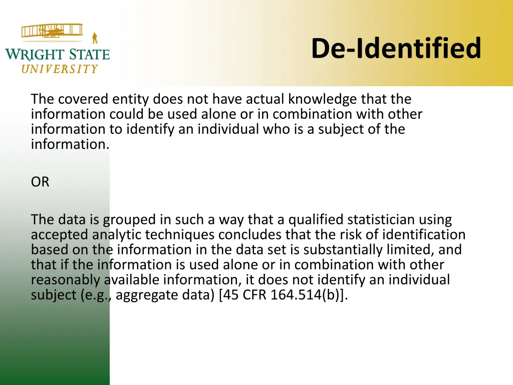 de identified 1