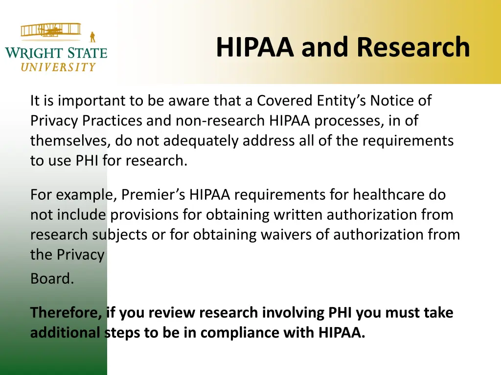 hipaa and research
