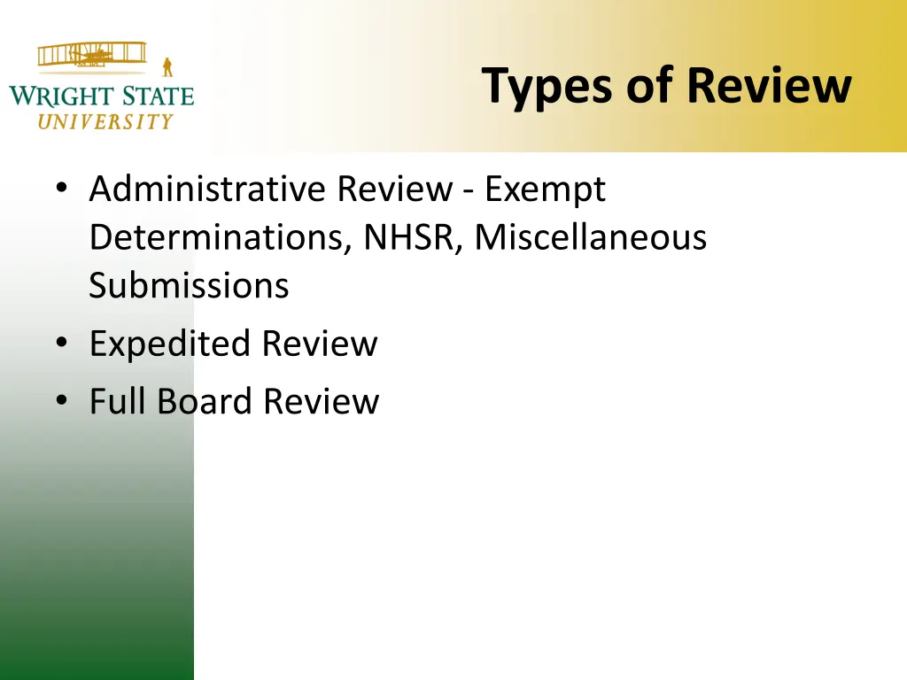 types of review