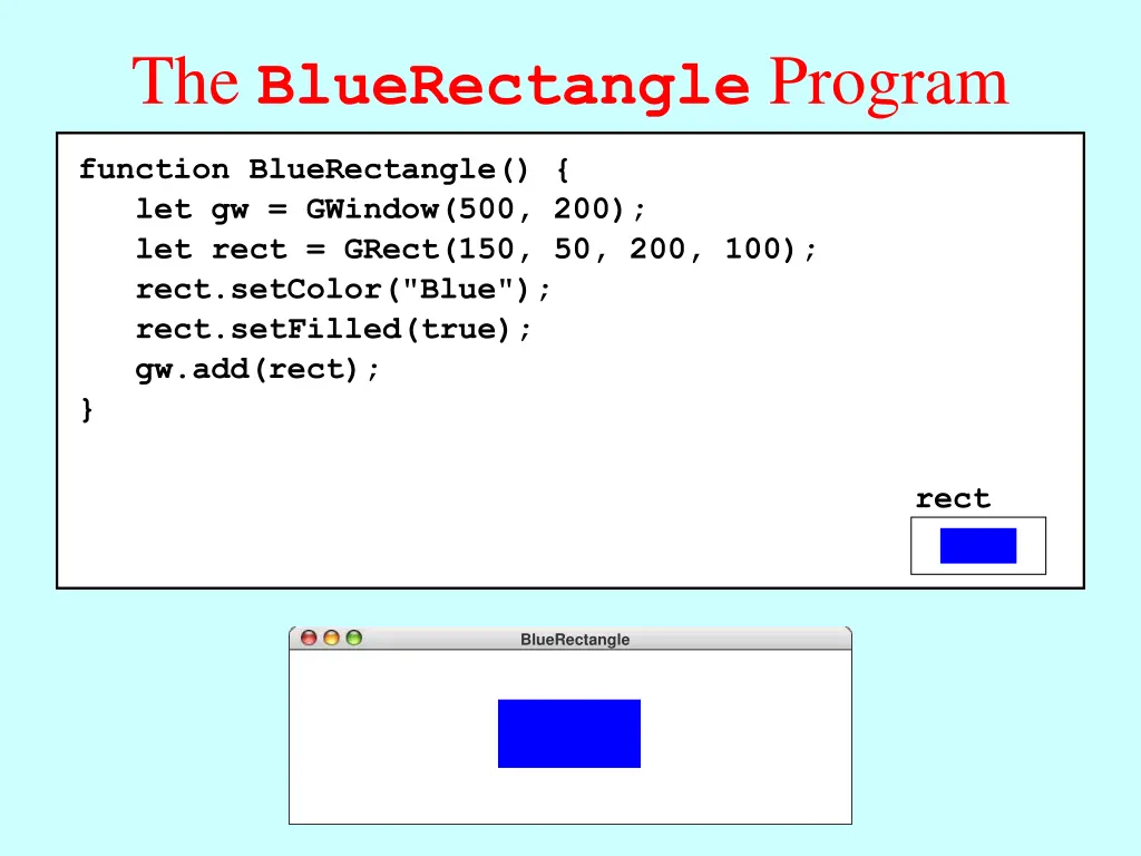 the bluerectangle program