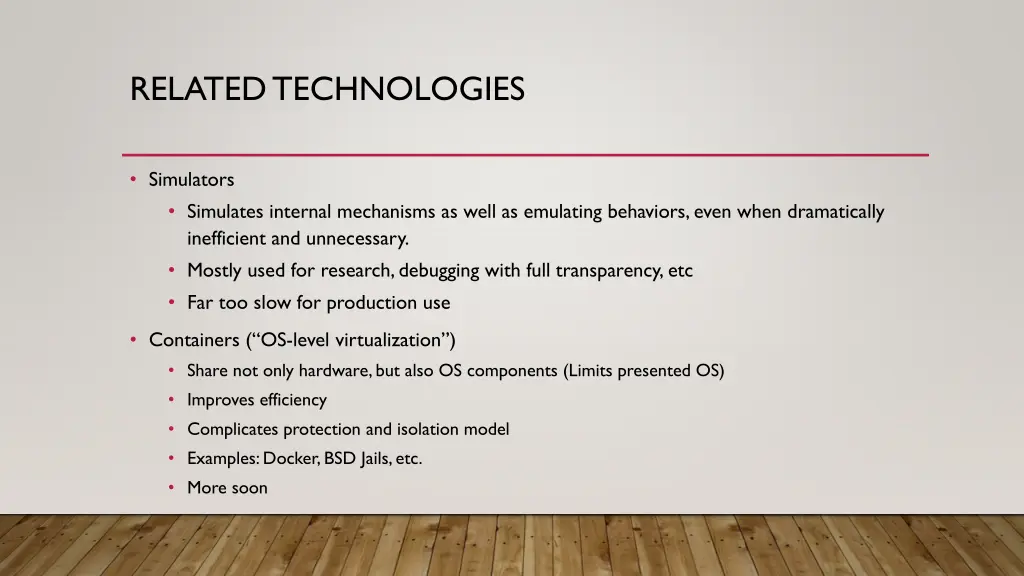 related technologies