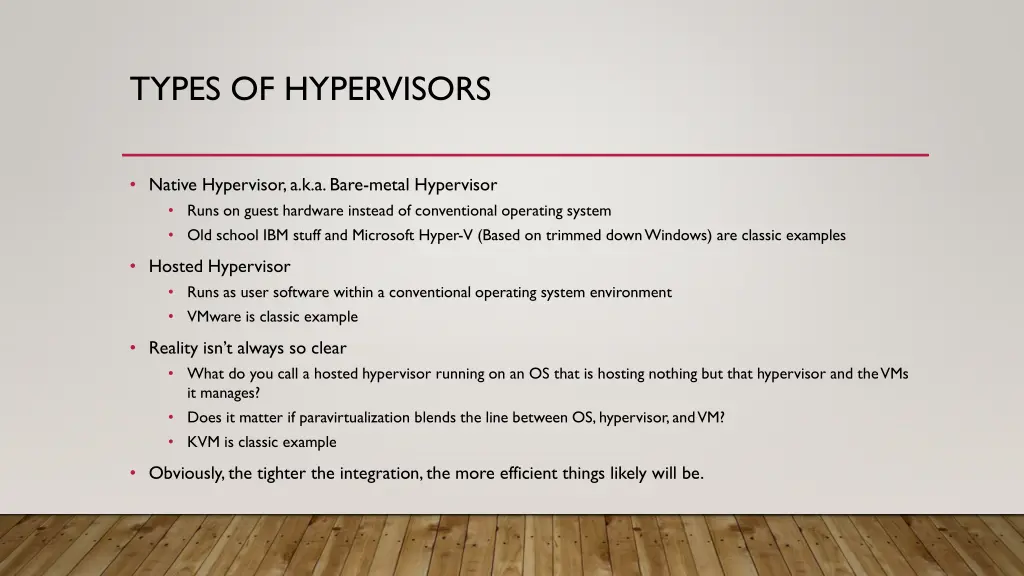 types of hypervisors