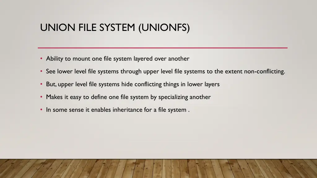 union file system unionfs