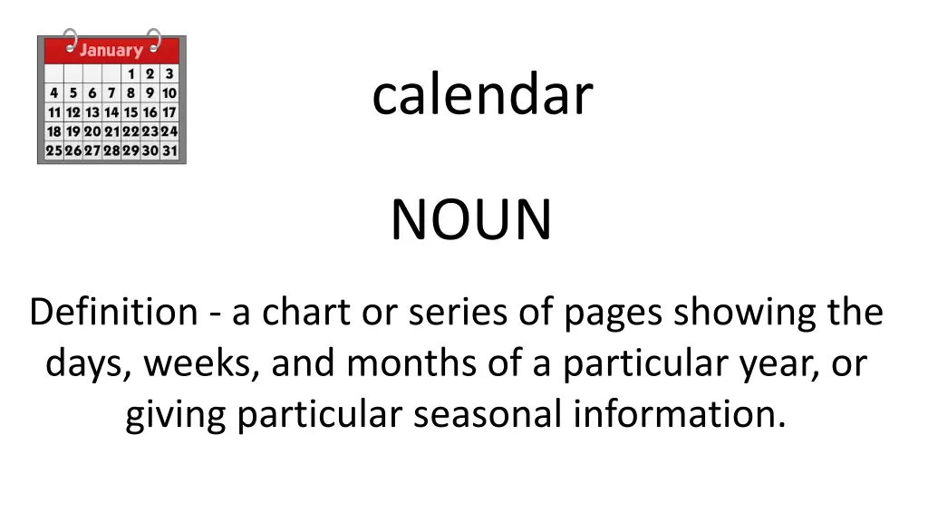 calendar