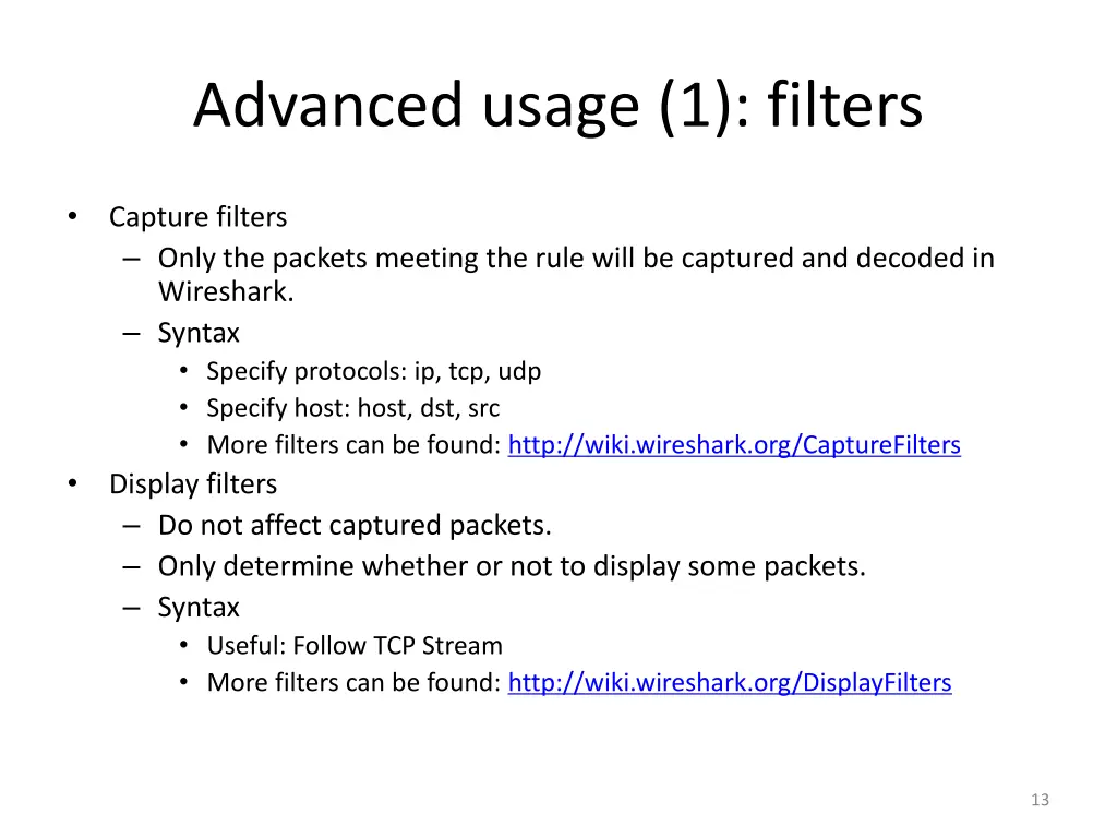 advanced usage 1 filters