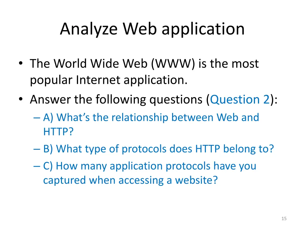 analyze web application