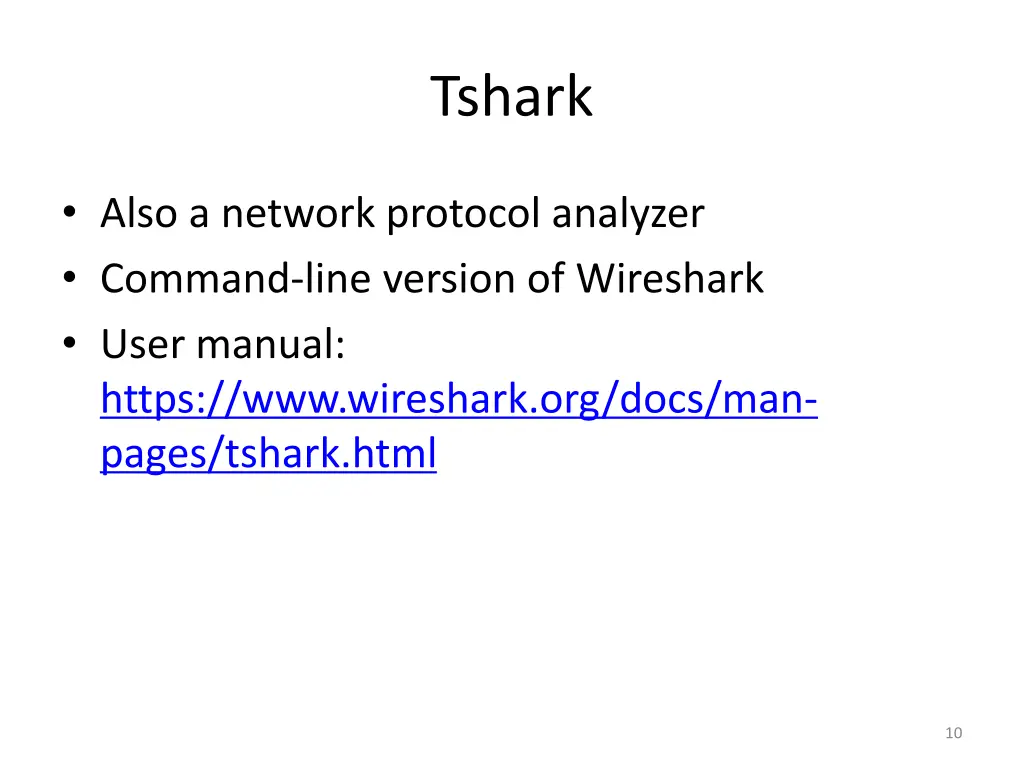 tshark