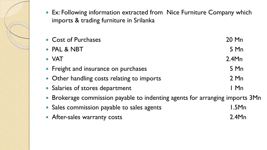 ex following information extracted from nice