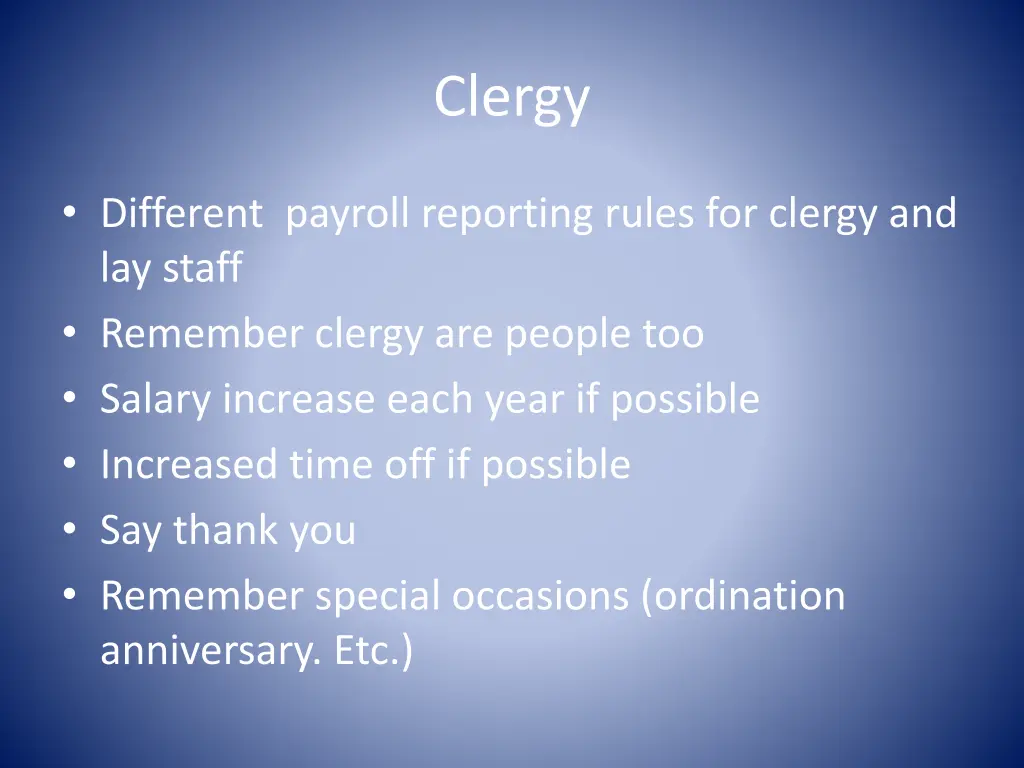 clergy