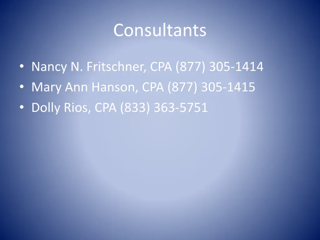 consultants