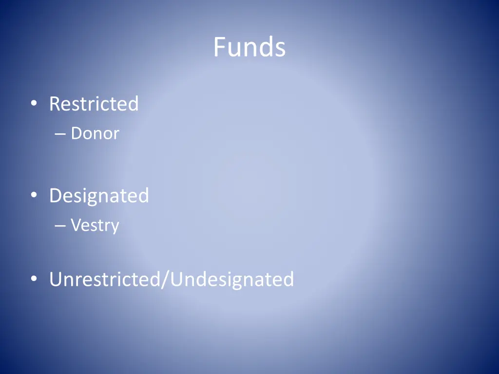 funds