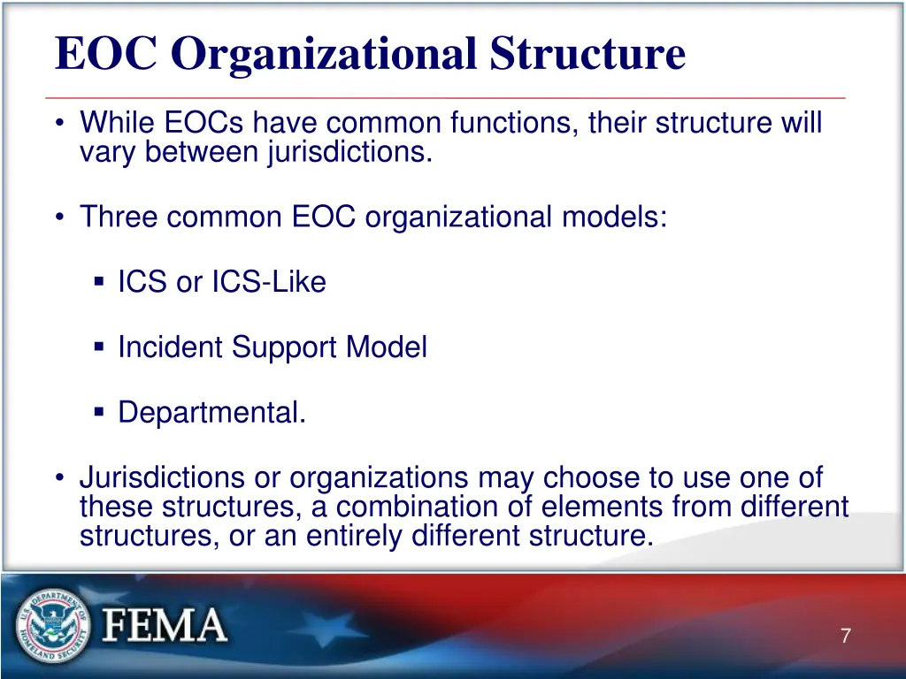 eoc organizational structure
