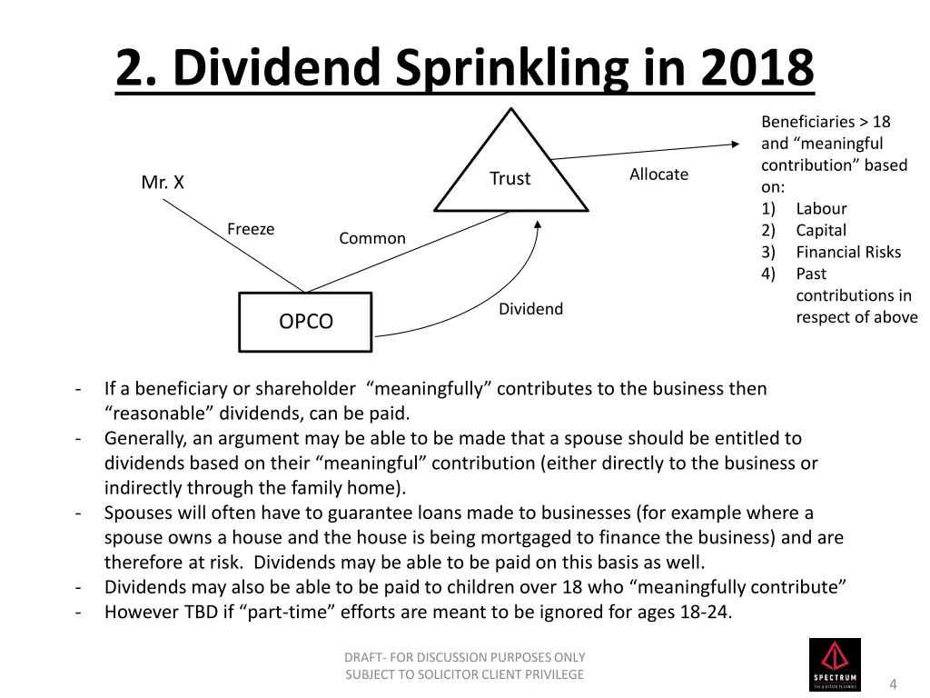 2 dividend sprinkling in 2018