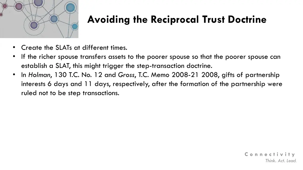 avoiding the reciprocal trust doctrine 2