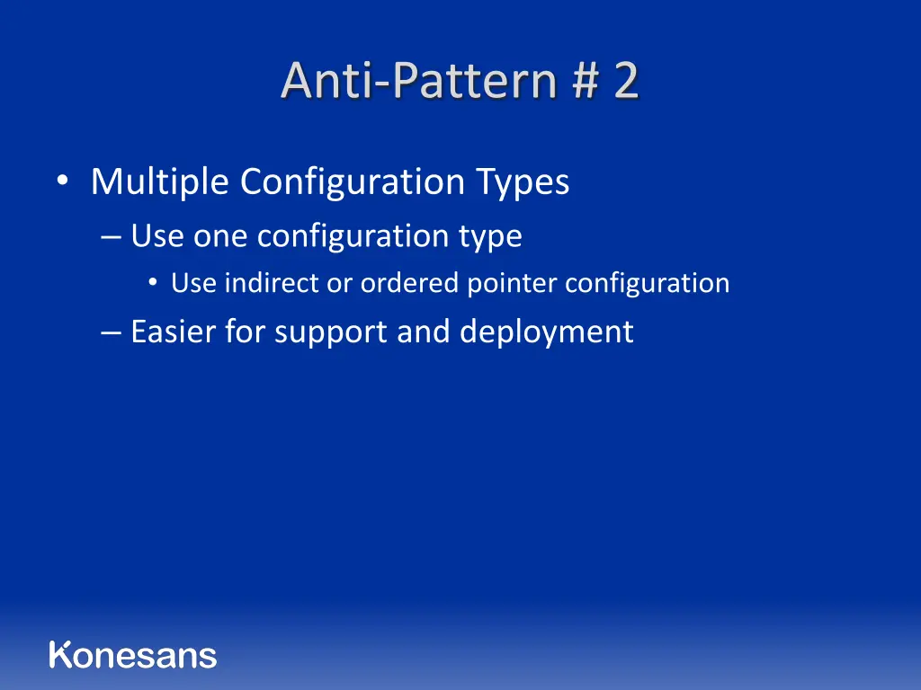 anti pattern 2