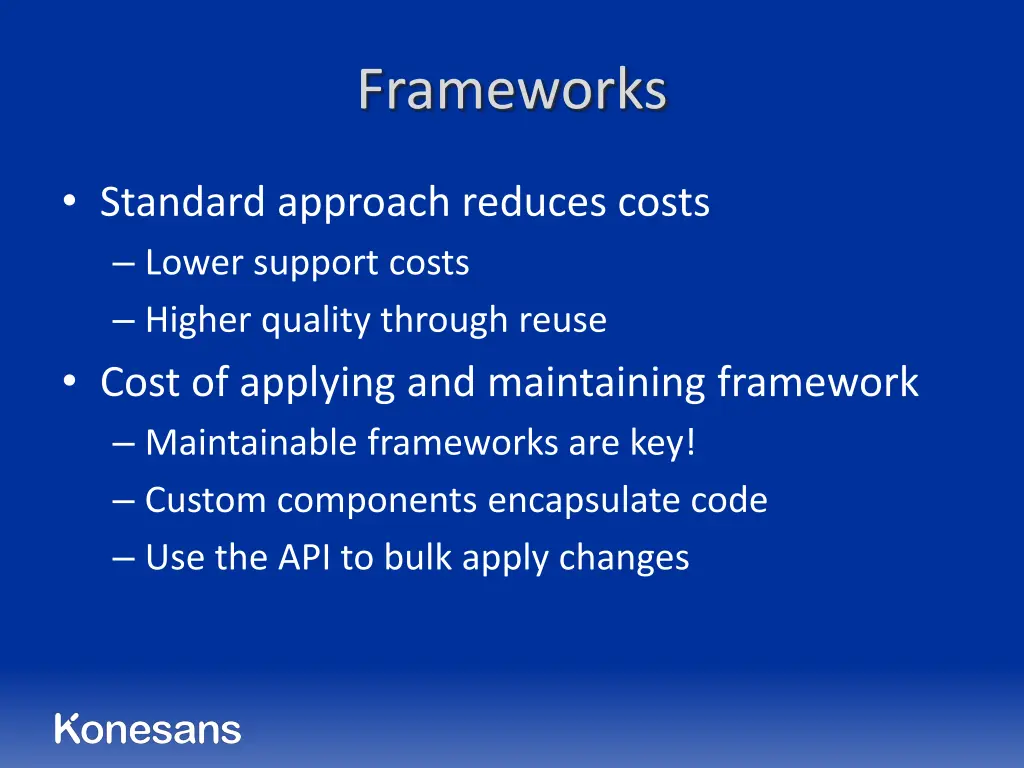 frameworks 1
