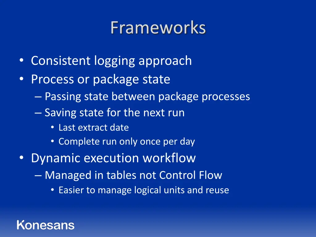 frameworks