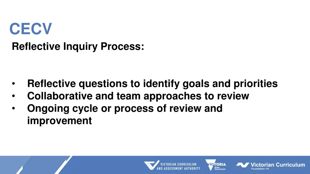 cecv reflective inquiry process