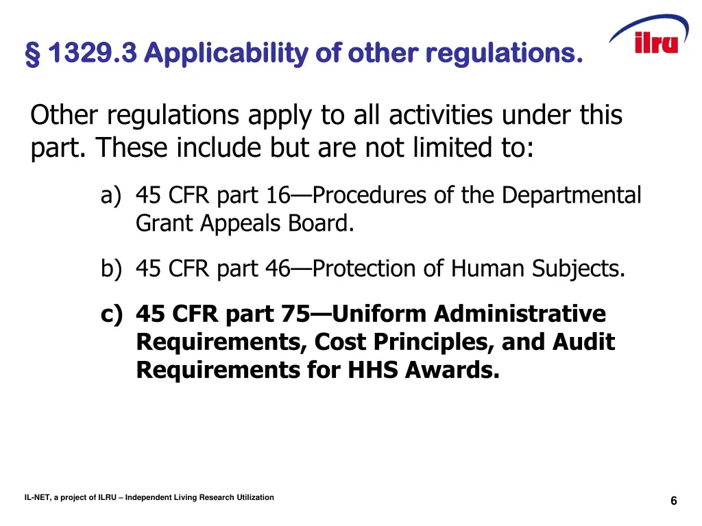 1329 3 applicability of other regulations 1329