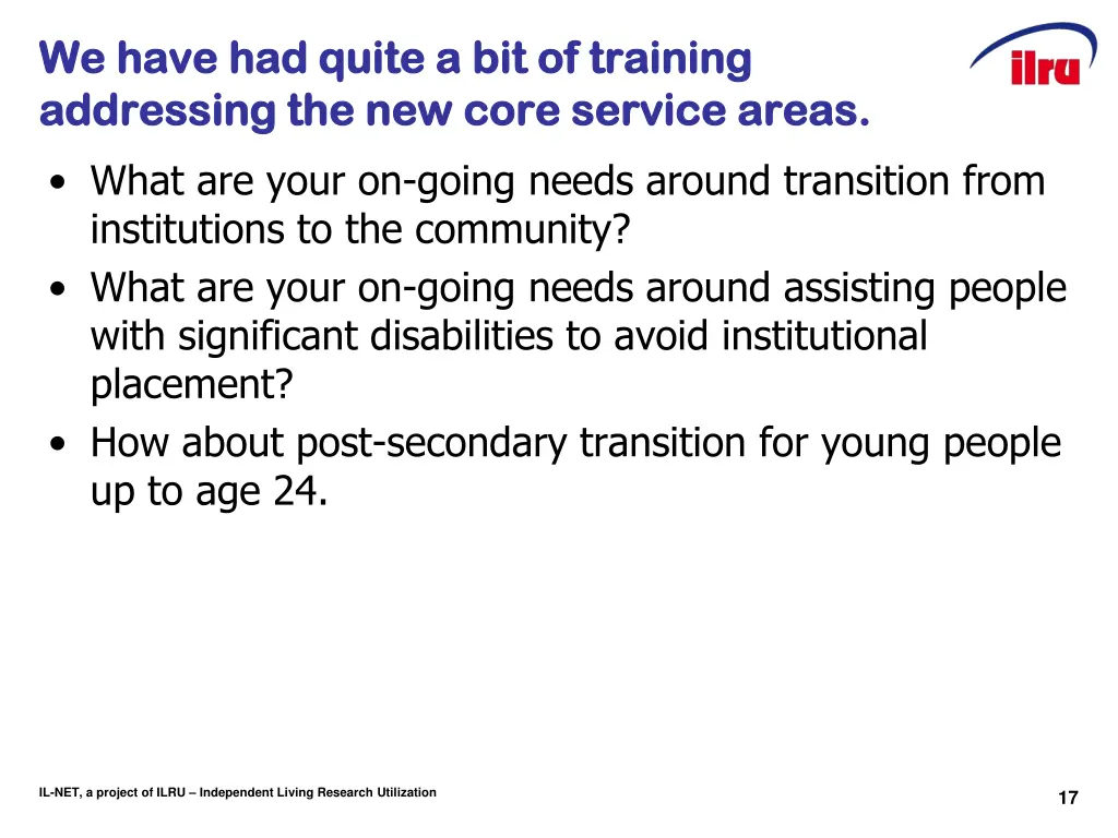 we have had quite a bit of training we have