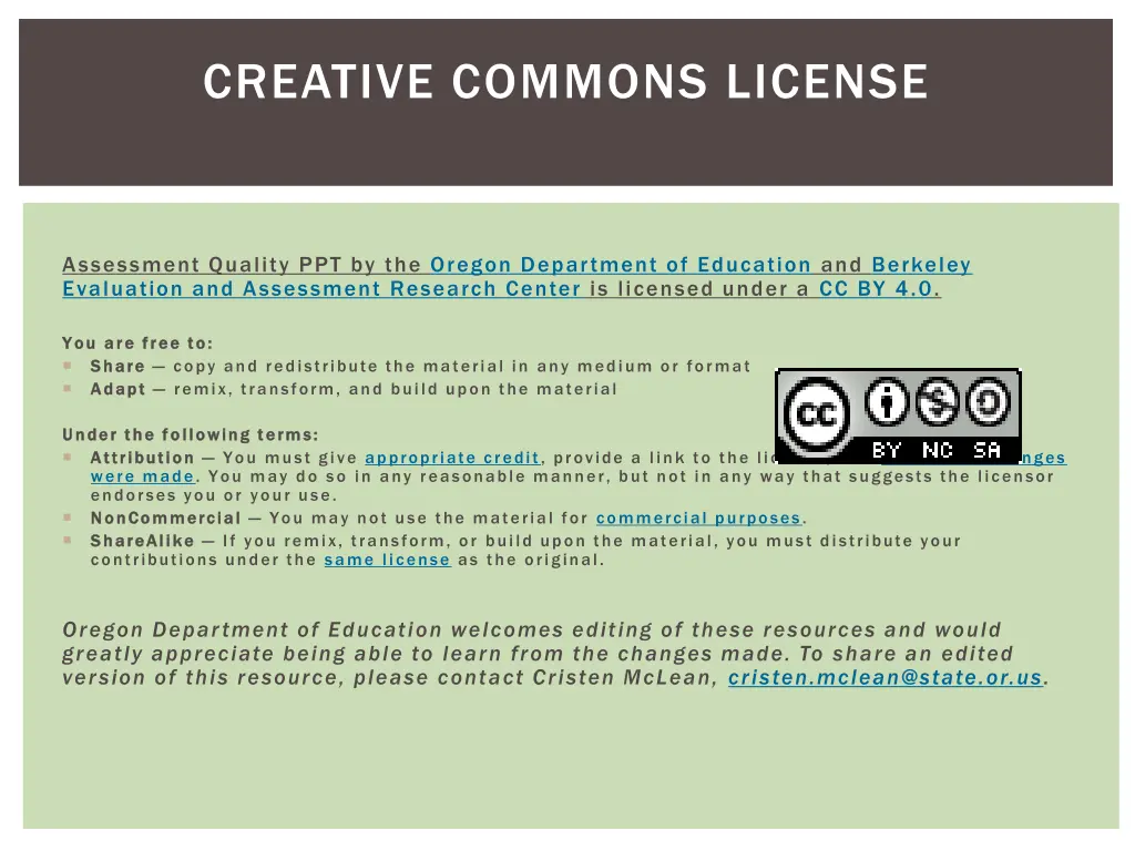 creative commons license