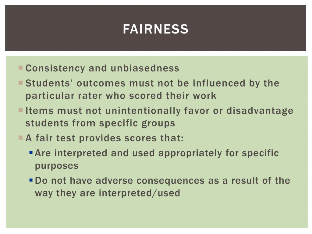 fairness