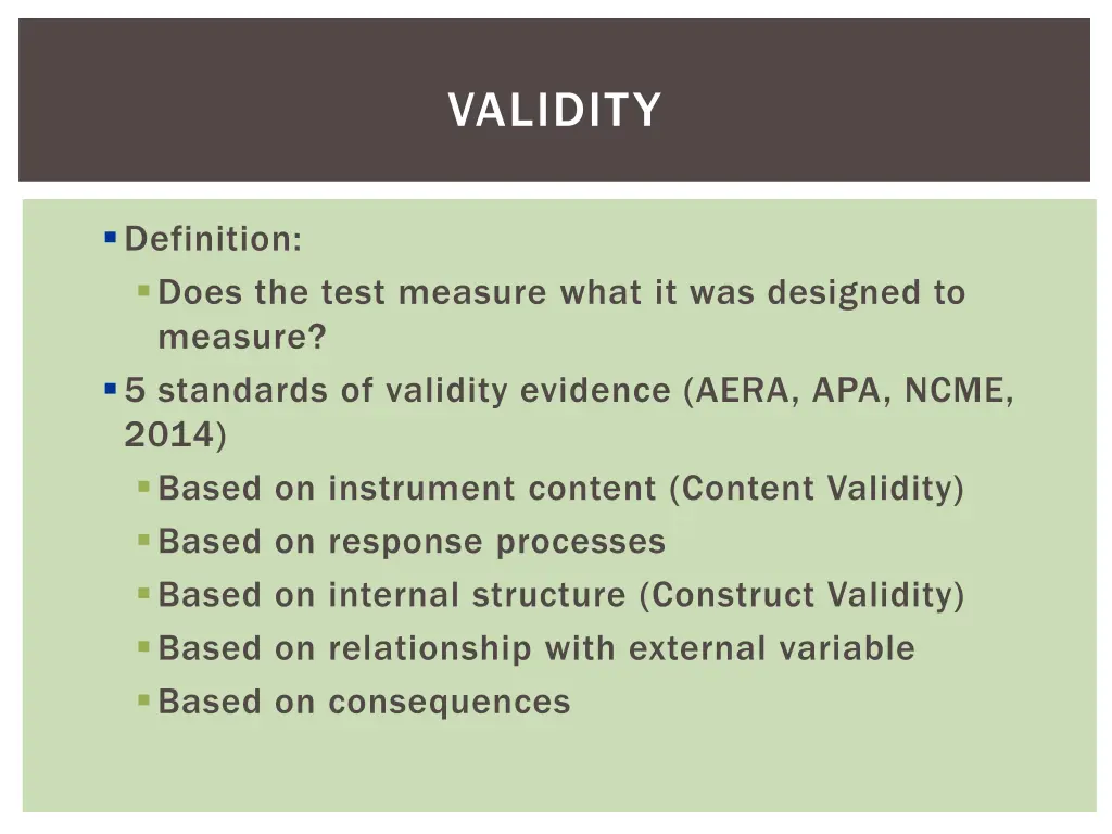 validity