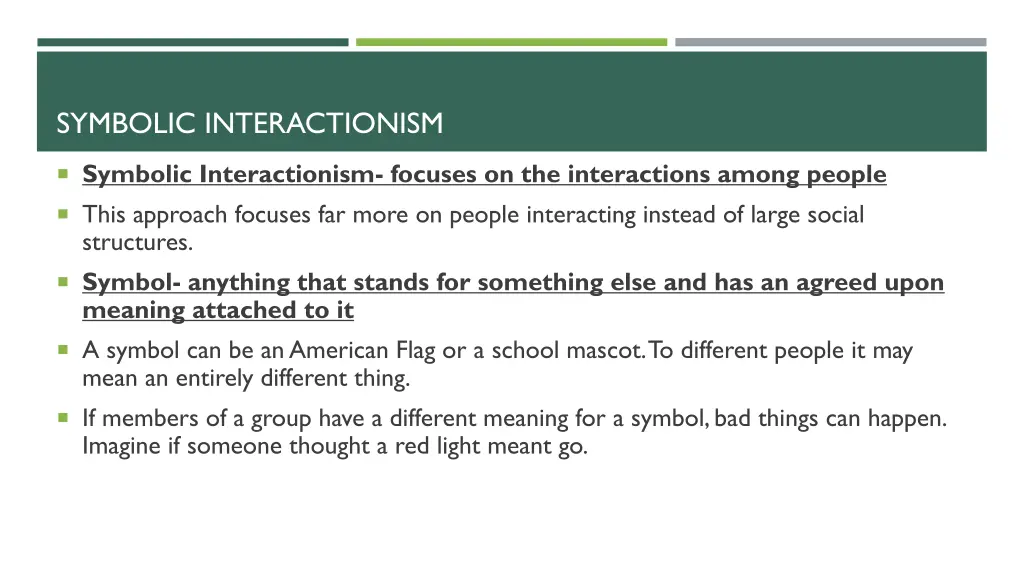 symbolic interactionism