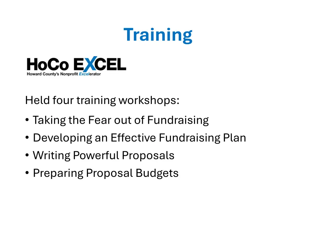 training 1