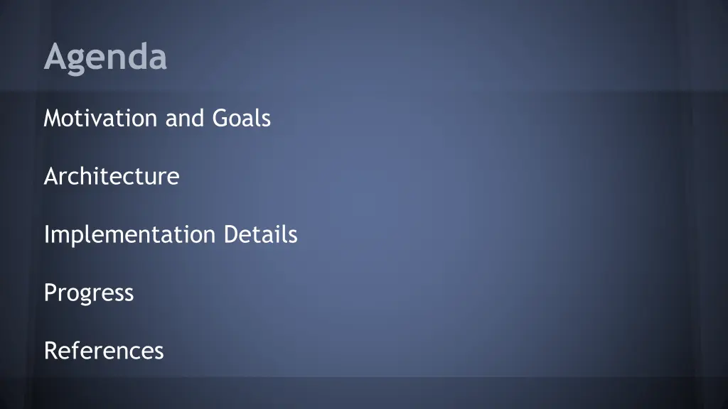 agenda