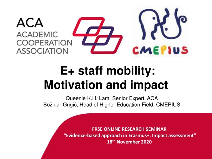 e staff mobility motivation and impact