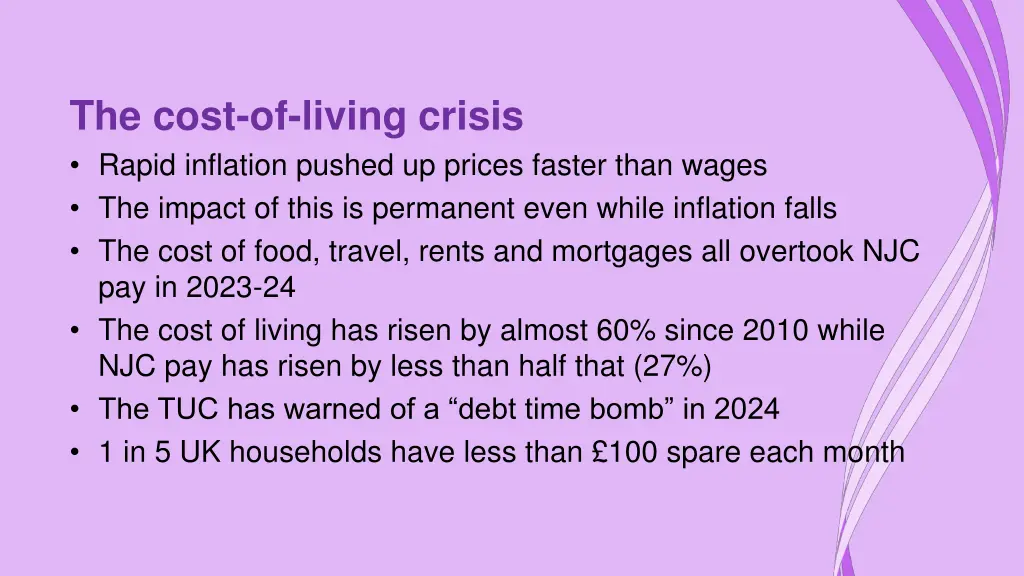 the cost of living crisis rapid inflation pushed
