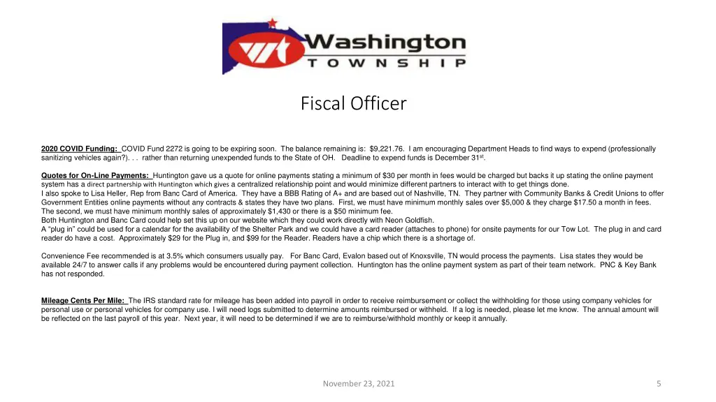 fiscal officer