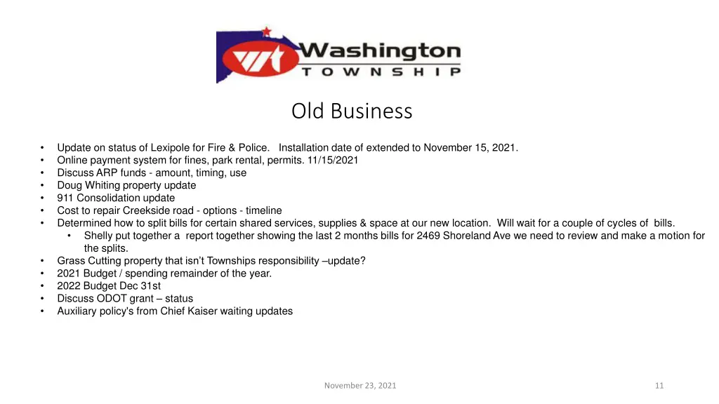 old business