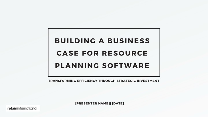 building a business
