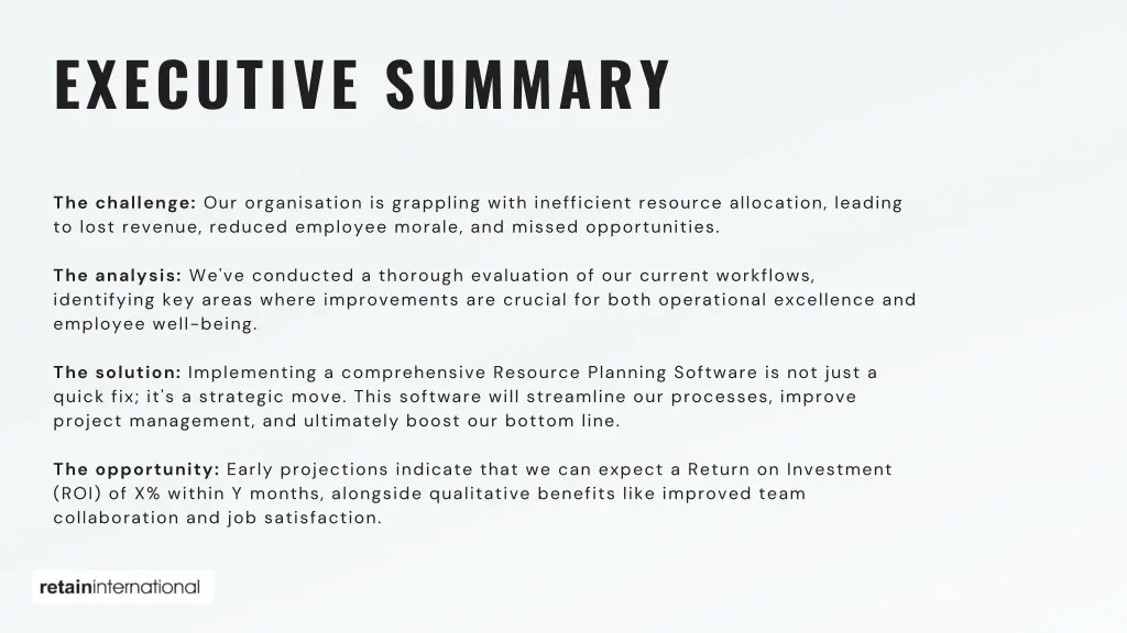 executive summary