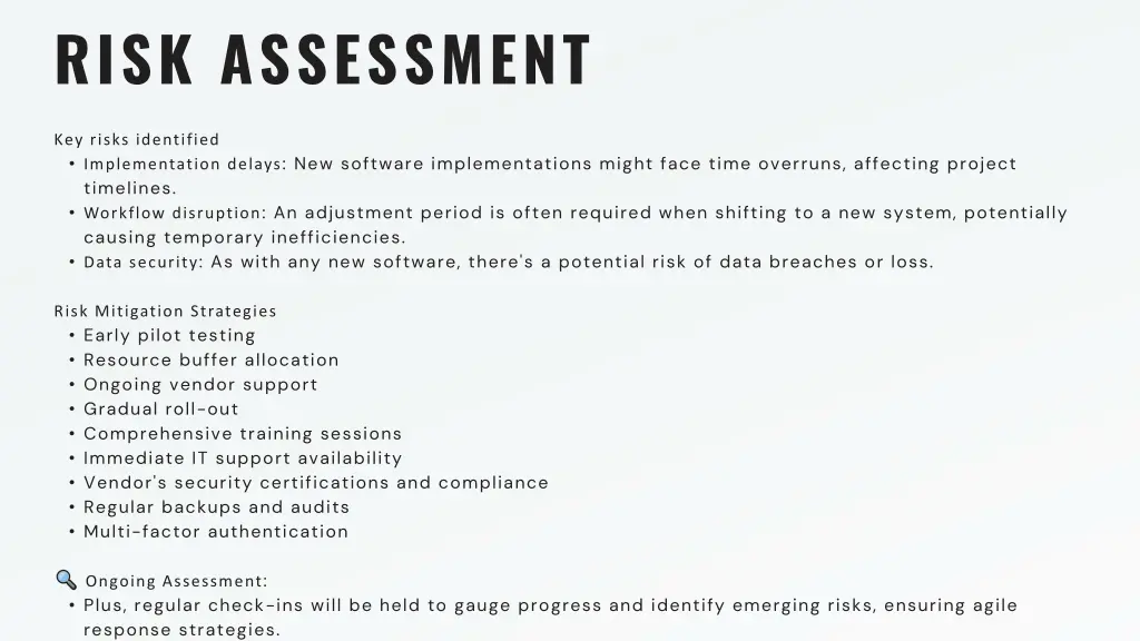 risk assessment