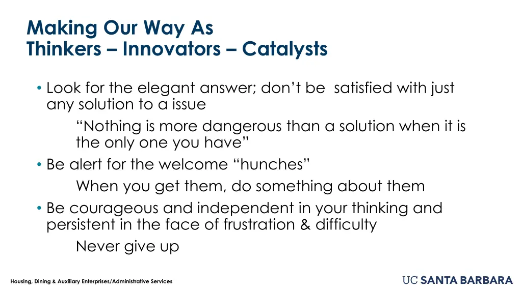 making our way as thinkers innovators catalysts 2