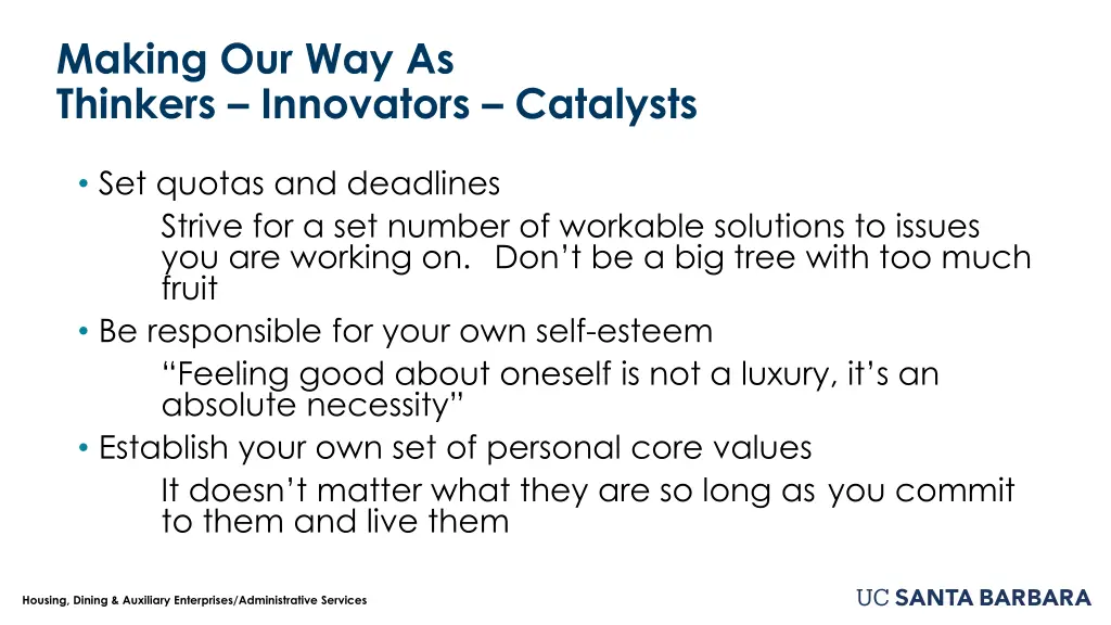 making our way as thinkers innovators catalysts 7