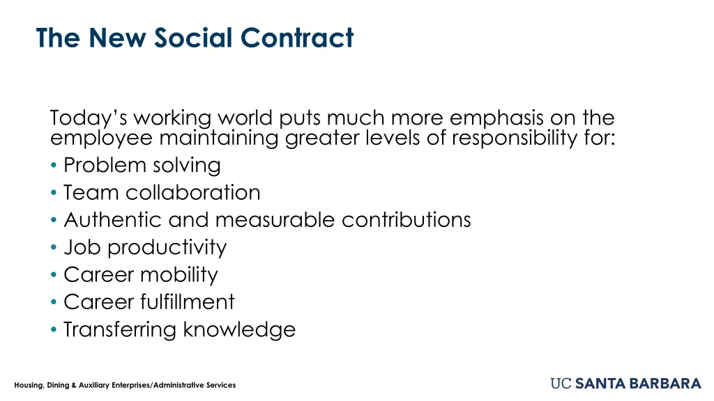 the new social contract