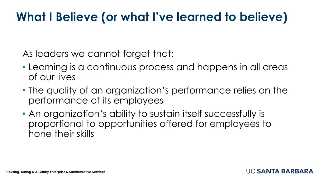 what i believe or what i ve learned to believe