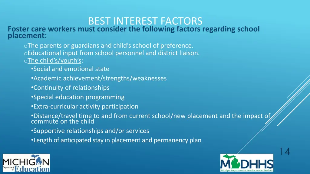best interest factors