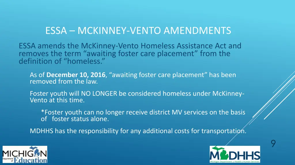 essa mckinney vento amendments